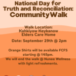 National Day For Truth And Reconciliation: Community Walk